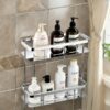 SS304 Double Rectangle Shelf | Multi-Tier Stainless Steel Storage Rack