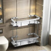 SS304 Double Rectangle Shelf | Multi-Tier Stainless Steel Storage Rack