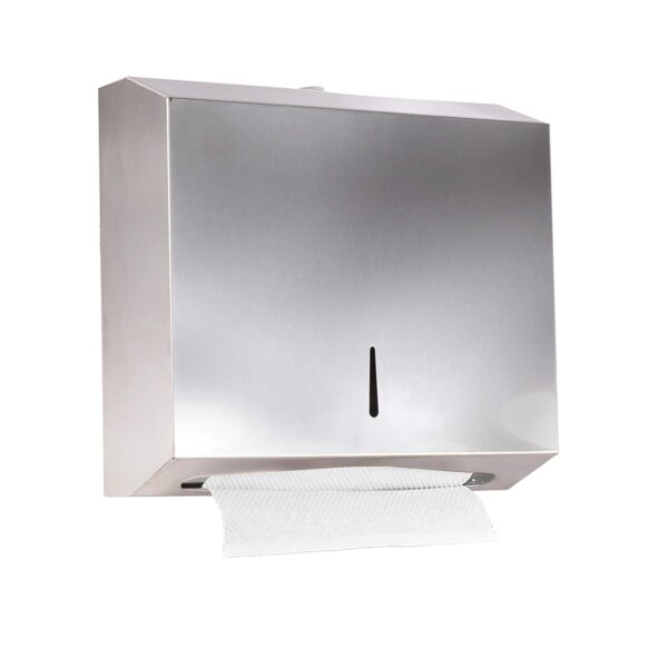 AK40 Serviette Dispenser | Mirror Finish Stainless Steel Wall-Mounted Paper Towel Holder