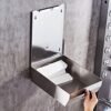 AK40 Serviette Dispenser | Mirror Finish Stainless Steel Wall-Mounted Paper Towel Holder