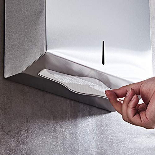 AK40 Serviette Dispenser | Mirror Finish Stainless Steel Wall-Mounted Paper Towel Holder