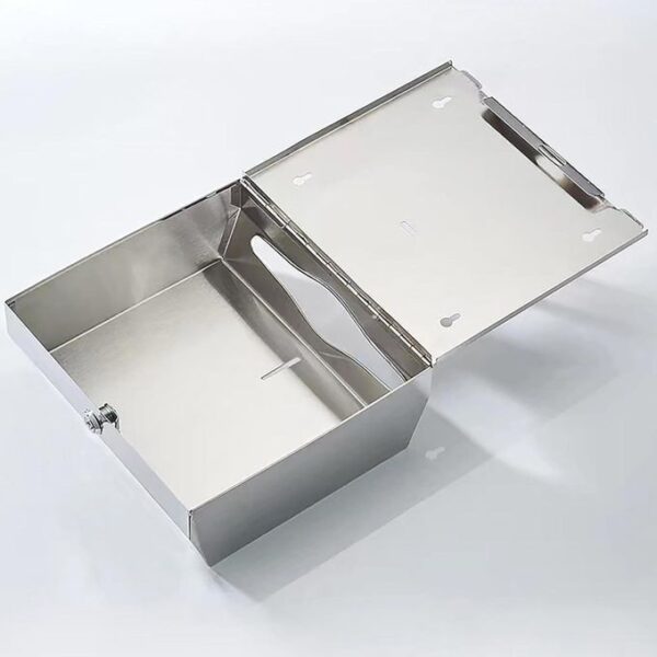 AK40 Serviette Dispenser | Mirror Finish Stainless Steel Wall-Mounted Paper Towel Holder