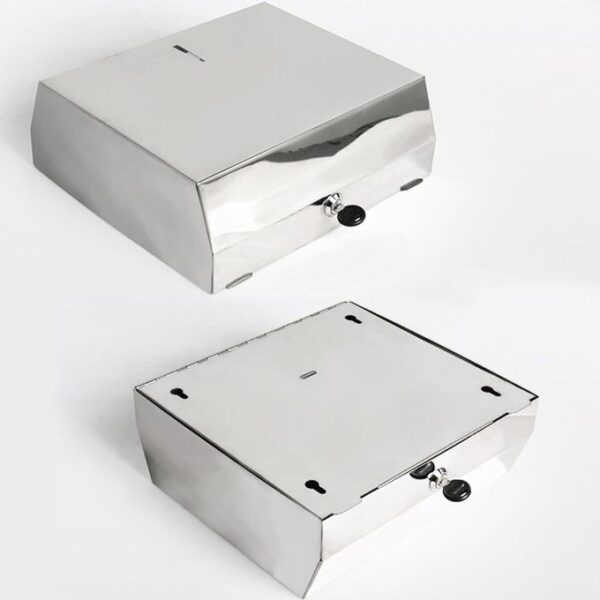 AK40 Serviette Dispenser | Mirror Finish Stainless Steel Wall-Mounted Paper Towel Holder