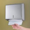 AK40 Serviette Dispenser | Mirror Finish Stainless Steel Wall-Mounted Paper Towel Holder