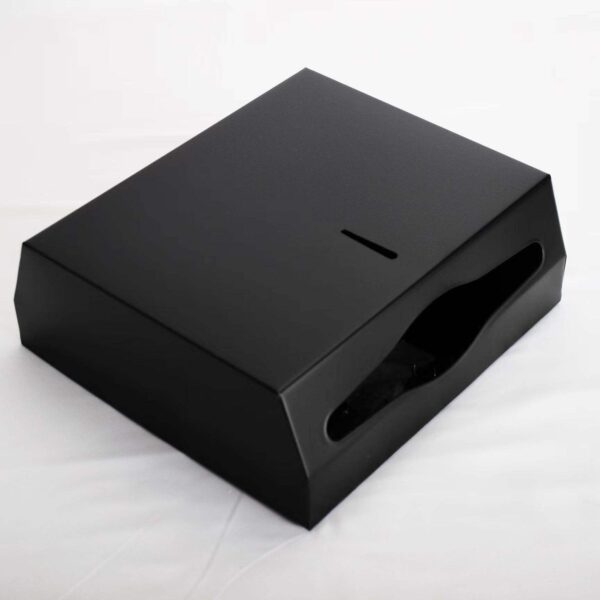 N068B – Jumbo Stainless Steel Serviette Dispenser – Black 11 Jumbo Serviette Dispenser | Matte Black SUS304 Stainless Steel Wall-Mounted Paper Towel Holder