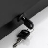 N068B – Jumbo Stainless Steel Serviette Dispenser – Black 6 Jumbo Serviette Dispenser | Matte Black SUS304 Stainless Steel Wall-Mounted Paper Towel Holder