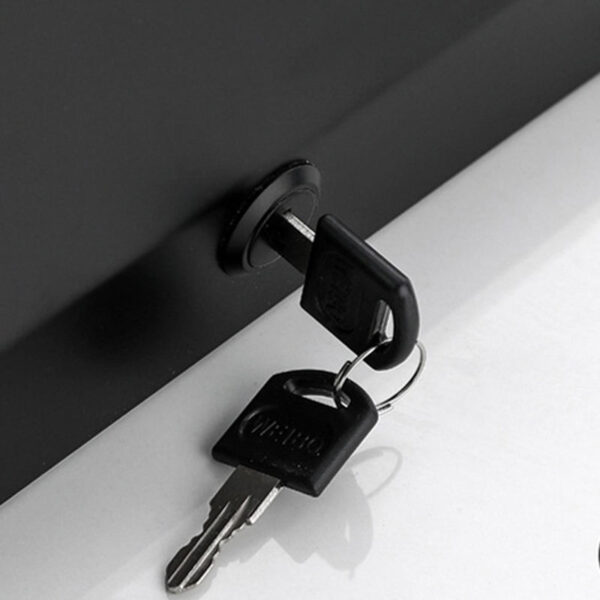 N068B – Jumbo Stainless Steel Serviette Dispenser – Black 6 Jumbo Serviette Dispenser | Matte Black SUS304 Stainless Steel Wall-Mounted Paper Towel Holder