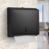 N068B – Jumbo Stainless Steel Serviette Dispenser – Black 7 Jumbo Serviette Dispenser | Matte Black SUS304 Stainless Steel Wall-Mounted Paper Towel Holder