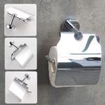 N069 M ( K016 Tissue Holder With Cover – Mirror ) 3 Tissue Holder | Mirror Finish K016 Wall-Mounted Paper Dispenser with Cover