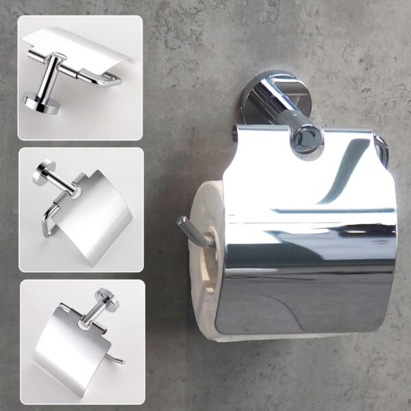 Tissue Holder | Mirror Finish K016 Wall-Mounted Paper Dispenser with Cover