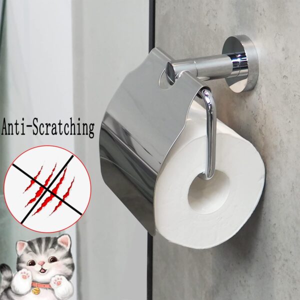 Tissue Holder | Mirror Finish K016 Wall-Mounted Paper Dispenser with Cover