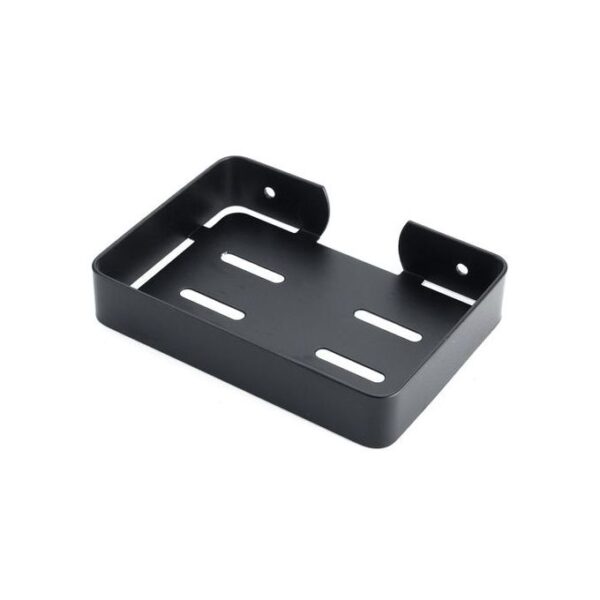N092-B ( ZD006-SS304 Soap Dish – Black 136x97mm ) 4 SS304 Matte Black Soap Dish | 136 mm x 97 mm Rectangular Wall-Mounted Holder