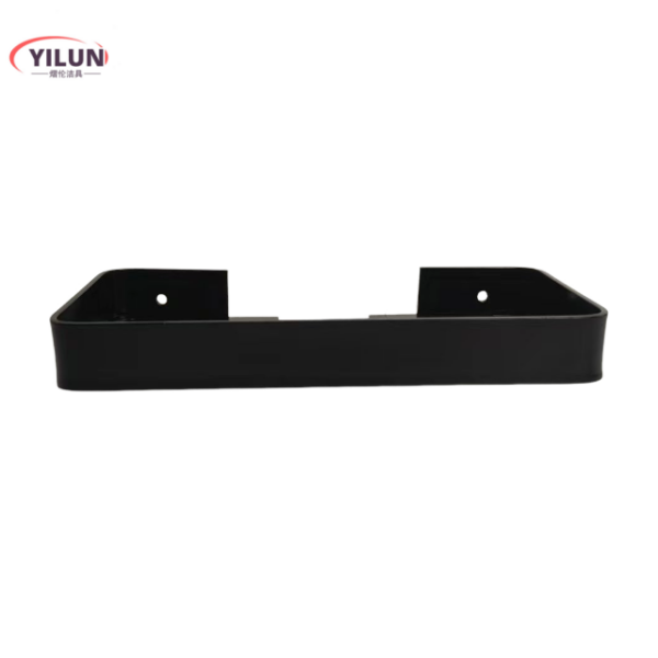 SS304 Matte Black Double Soap Dish | ZD006 High-Capacity Wall-Mounted Holder