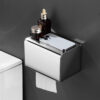 Dual Use Tissue & Serviette Holder | Mirror Finish Stainless Steel Rectangular Enclosed Dispenser