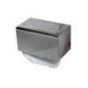 Dual Use Tissue & Serviette Holder | Mirror Finish Stainless Steel Rectangular Enclosed Dispenser