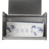 Dual Use Tissue & Serviette Holder | Mirror Finish Stainless Steel Rectangular Enclosed Dispenser