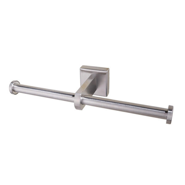 Double Tissue Holder | 3829 Mirror Finish SS304 Stainless Steel Dual Paper Holder with Square Base