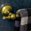N138 AB ( High Density Single Towel Bar – Antique Brass ) 2 AB High Density Single Towel Bar | Antique Brass Traditional Designer Bathroom Rail