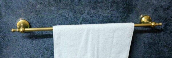 N138 AB ( High Density Single Towel Bar – Antique Brass ) 3 AB High Density Single Towel Bar | Antique Brass Traditional Designer Bathroom Rail