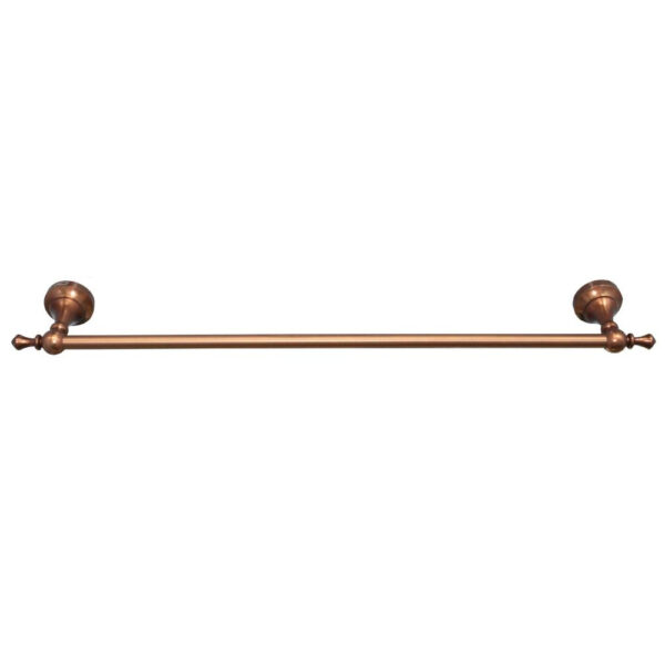 AC High Density Single Towel Bar | 60cm Antique Copper Traditional Designer Rail