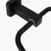 N144B TOWEL RING SQUARE -BLACK 4 Square Towel Ring | Matte Black Trapezoidal Hand Towel Holder with Geometric Base