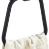 N144B TOWEL RING SQUARE -BLACK 7 Square Towel Ring | Matte Black Trapezoidal Hand Towel Holder with Geometric Base