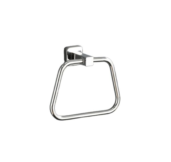 SLIM Premium Slim Towel Ring | SS304 Stainless Steel Trapezoidal Holder with Square Base