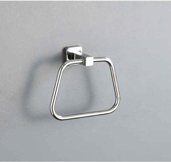 SLIM Premium Slim Towel Ring | SS304 Stainless Steel Trapezoidal Holder with Square Base