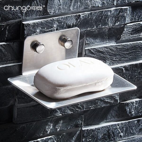 SS304 Soap Holder | Mirror-Polished Stainless Steel Soap Saver