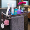 Foldable Towel Wire Rack | 60cm Stainless Steel Multipurpose Shelf with Hooks