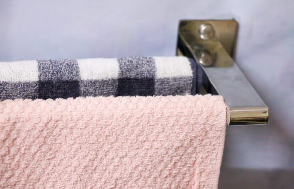 N165 ( K3865 – Double Towel Bar – 60cm ) 2 Double Towel Bar | 60cm Premium Dual-Rail Bathroom Organizer
