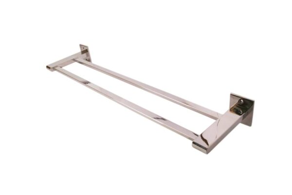 N165 ( K3865 – Double Towel Bar – 60cm ) 4 Double Towel Bar | 60cm Premium Dual-Rail Bathroom Organizer