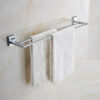 N165 ( K3865 – Double Towel Bar – 60cm ) 6 Double Towel Bar | 60cm Premium Dual-Rail Bathroom Organizer