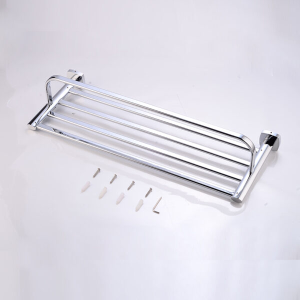 Towel Rack | 60cm Stainless Steel Tiered Shelf and Hanging Rail (K3863) SS304