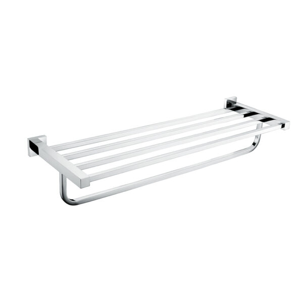 Towel Rack | 60cm Stainless Steel Tiered Shelf and Hanging Rail (K3863) SS304