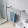 Towel Rack | 60cm Stainless Steel Tiered Shelf and Hanging Rail (K3863) SS304