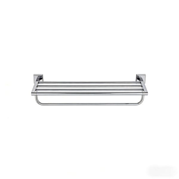 Towel Rack | 60cm Stainless Steel Tiered Shelf and Hanging Rail (K3863) SS304