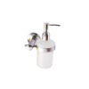 N171 ( Glass Soap Dispenser 500ml ) Glass Soap Dispenser | 500ml Wall-Mounted SS304 & Frosted Glass Pump