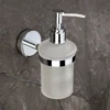 N171 ( Glass Soap Dispenser 500ml ) 2 Glass Soap Dispenser | 500ml Wall-Mounted SS304 & Frosted Glass Pump