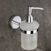 N171 ( Glass Soap Dispenser 500ml ) 3 Glass Soap Dispenser | 500ml Wall-Mounted SS304 & Frosted Glass Pump