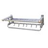 N193 ( Flower Shelf with Towel Bar and Antique Copper Ends – 60cm ) Flower Shelf with Towel Bar | 60cm Stainless Steel Rack with Antique Copper Accents