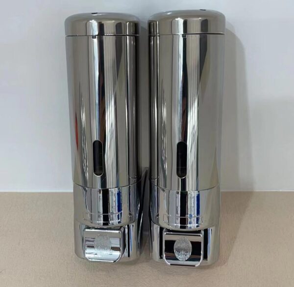 N201 ( Single Soap Dispenser – ABS + Stainless Steel , 300ml ) 5 Single Soap Dispenser | 300ml ABS & Stainless Steel Manual Liquid Holder