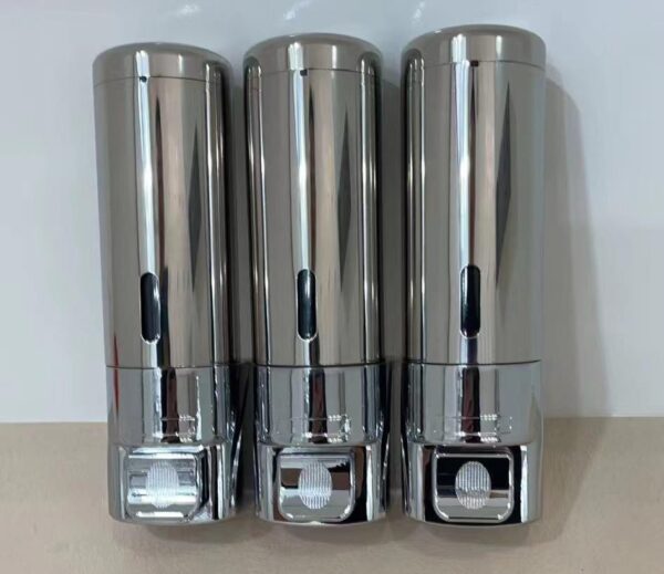 N201 ( Single Soap Dispenser – ABS + Stainless Steel , 300ml ) 6 Single Soap Dispenser | 300ml ABS & Stainless Steel Manual Liquid Holder