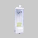 ABS Single Soap Dispenser | 300ml Manual Push-Button Liquid Holder