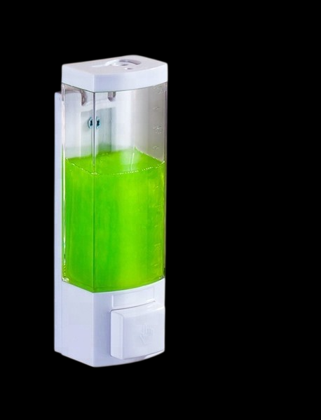 N203 ( ABS Single Soap Dispenser – 300ml ) 3-Photoroom ABS Single Soap Dispenser | 300ml Manual Push-Button Liquid Holder