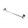 Premium Slim Square Base Towel Bar | SS304 Stainless Steel High-Gloss Wall-Mounted Rail