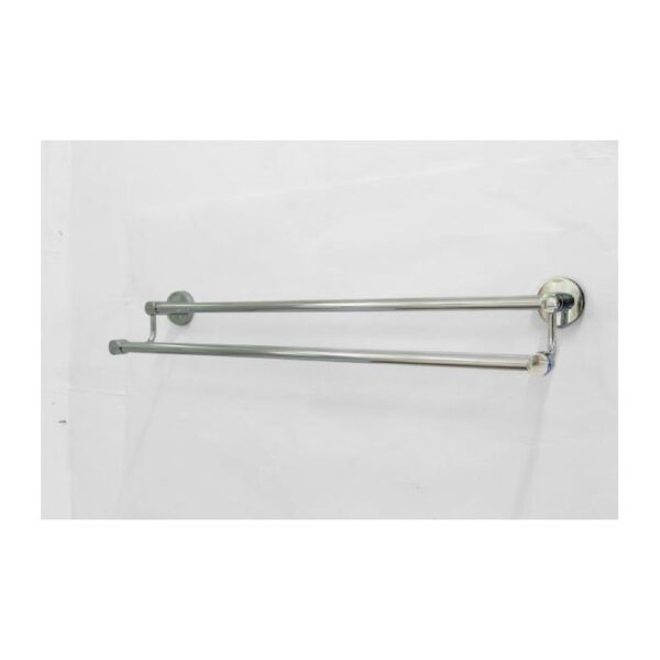 N236 – SS304 MATT , Double Towel Bar 2 Double Towel Bar | SS304 Matte Stainless Steel Dual-Rail Bathroom Rack