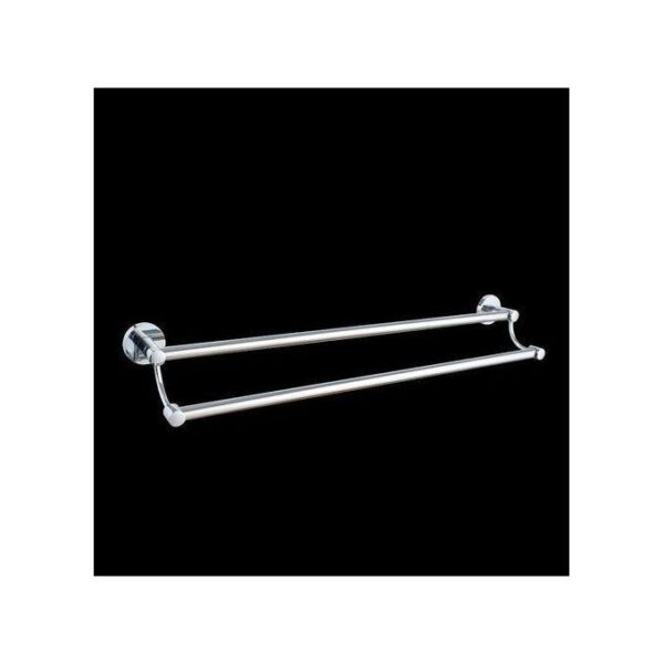 N236 – SS304 MATT , Double Towel Bar 4 Double Towel Bar | SS304 Matte Stainless Steel Dual-Rail Bathroom Rack