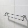 N236 – SS304 MATT , Double Towel Bar 5 Double Towel Bar | SS304 Matte Stainless Steel Dual-Rail Bathroom Rack