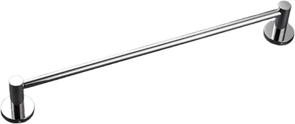 Single Towel Bar | SS304 Matte Stainless Steel Wall-Mounted Bathroom Rack